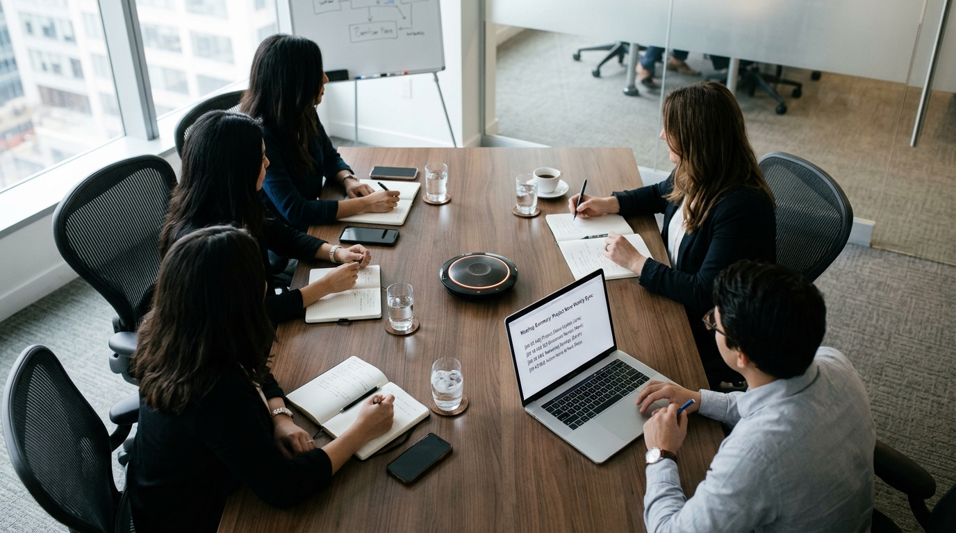 Notulenautomatisering (fysiek & online)